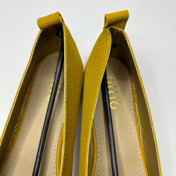 Ollio Mustard Suede Loafers - Picture 10 of 13